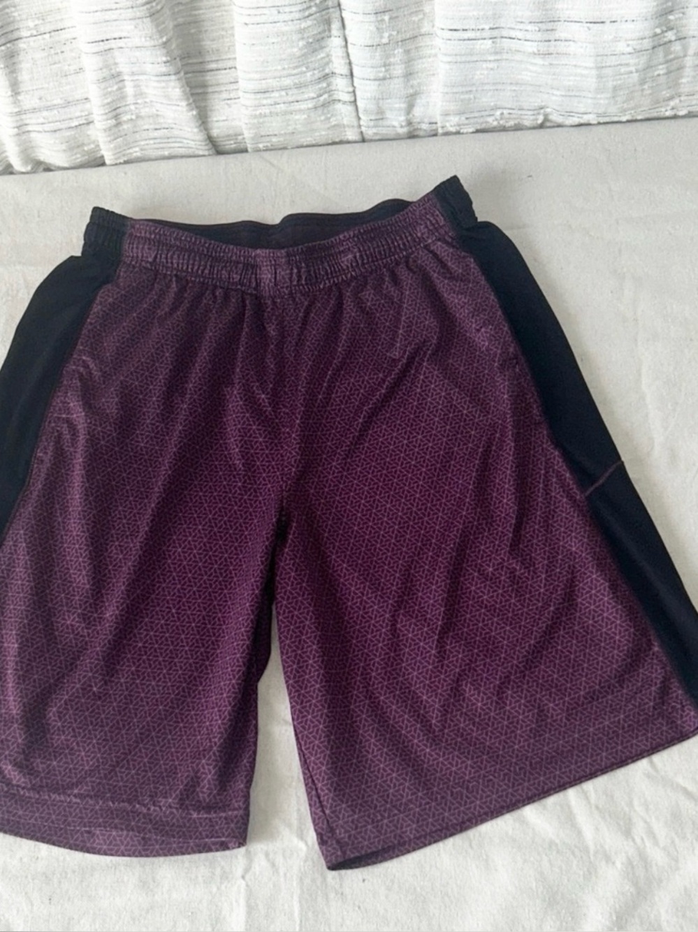 Under Armour Men's Purple and Black Shorts